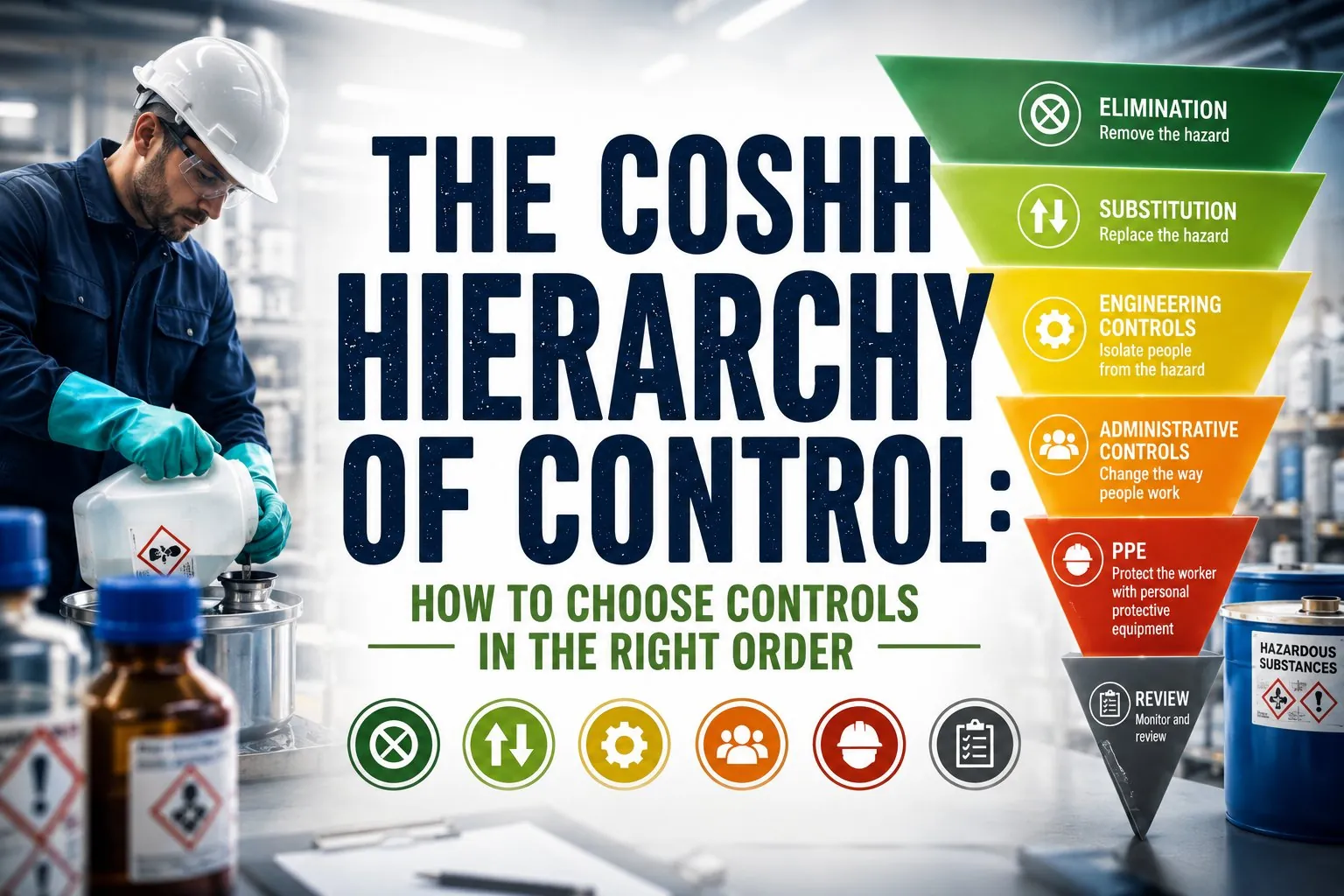 The COSHH Hierarchy of Control: How to Choose Controls in the Right Order