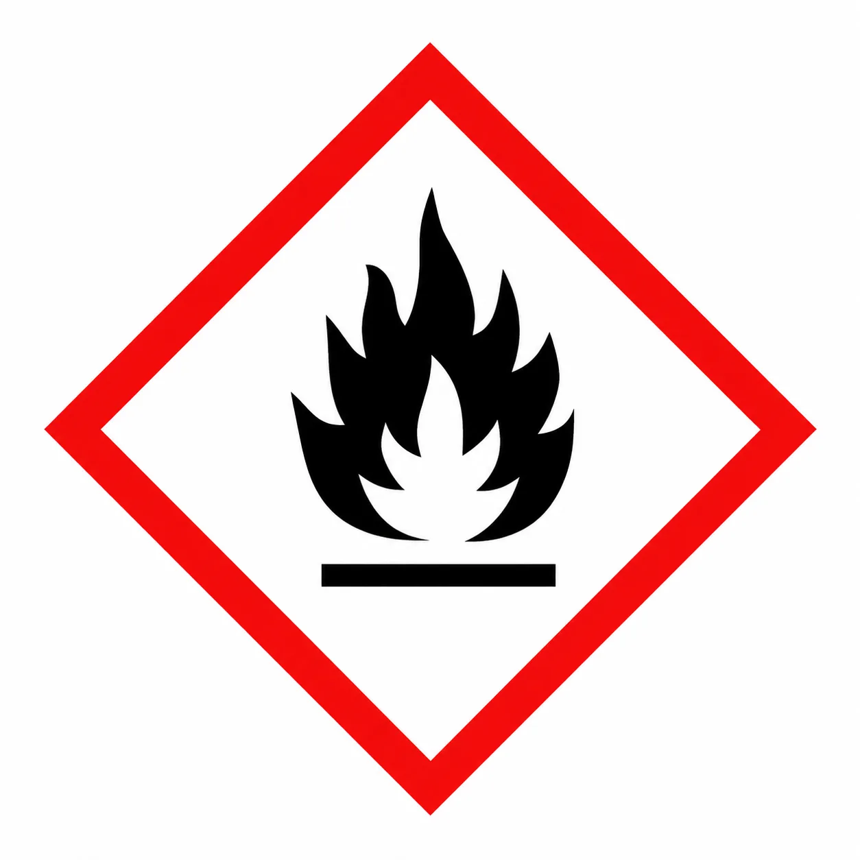 GHS02 flammable hazard pictogram.