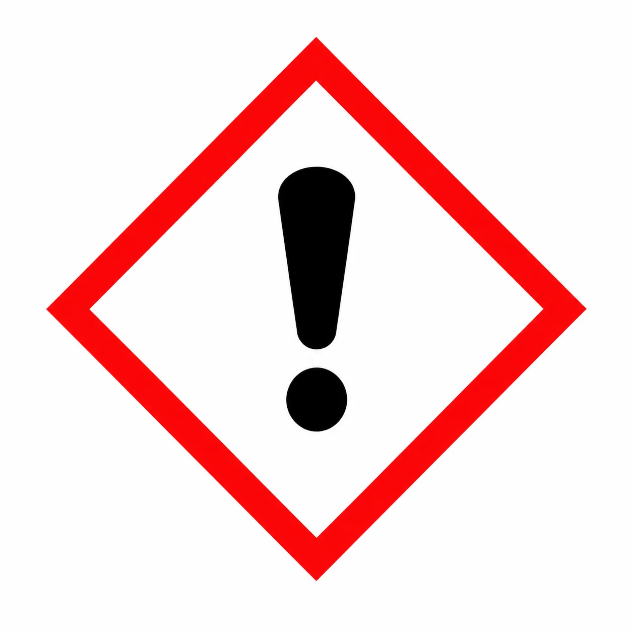 GHS07 health hazard pictogram.