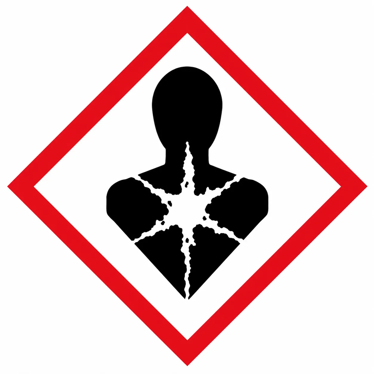 GHS08 serious health hazard pictogram.