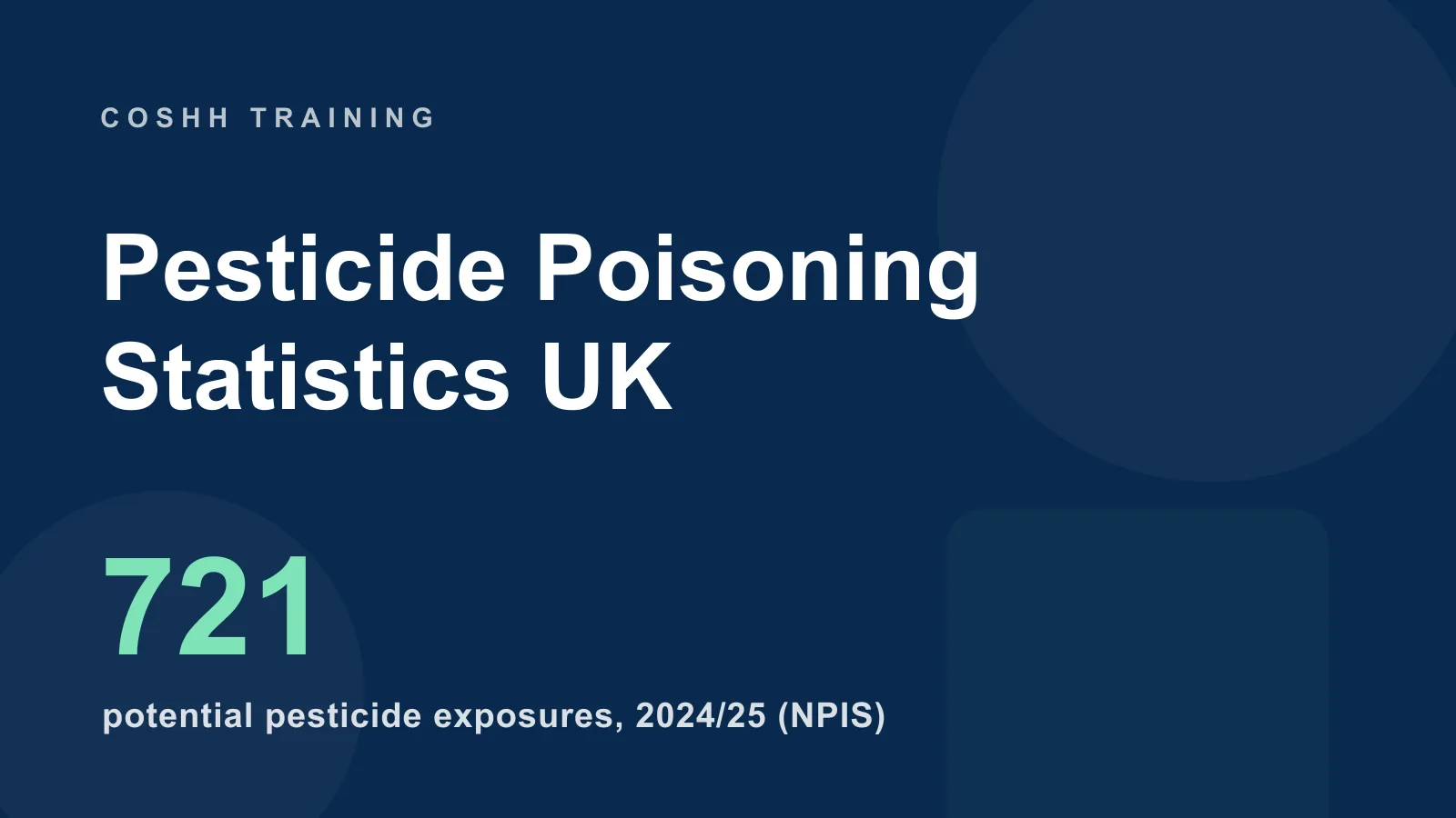 Pesticide Poisoning Statistics UK: Exposure, Incidents & Reporting Facts
